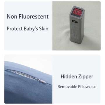 Lucakuins Baby Lounger, Bionic Design Baby Lounger for Newborn 0-24 Months, Soft Organic Cotton Breathable Lounger for Infants (Lovely Green)