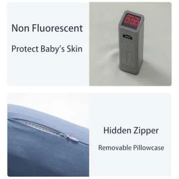 Lucakuins Baby Lounger, Bionic Design Baby Lounger for Newborn 0-24 Months, Soft Organic Cotton Breathable Lounger for Infants (Lovely Green)