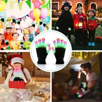 Luwint LED Kids Gloves - Light Up Fun for Ages 6-12