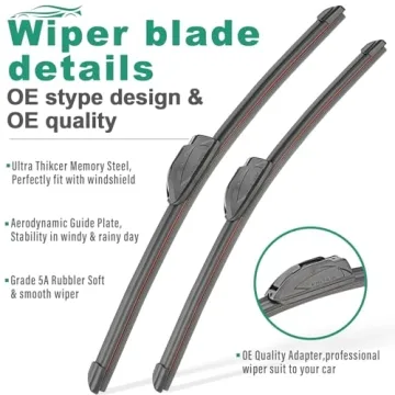 26" 16" 12" Premium Windshield Wiper Blades for RAV4 & Mazda 5