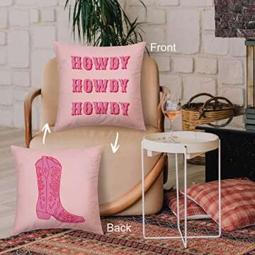 Dibor Hot Pink Reversible Pillow Covers for Trendy Teens
