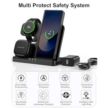 3 in 1 Wireless Charger for Samsung – Efficient Charging Station
