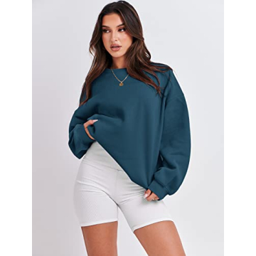 ANRABESS Women Oversized Fleece Hoodie Cozy Fall Winter Pullover