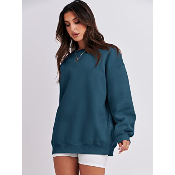 ANRABESS Women Oversized Fleece Hoodie Cozy Fall Winter Pullover