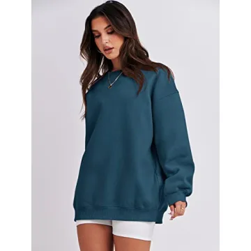 ANRABESS Women Oversized Fleece Hoodie Cozy Fall Winter Pullover