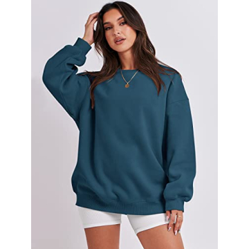 ANRABESS Women Oversized Fleece Hoodie Cozy Fall Winter Pullover