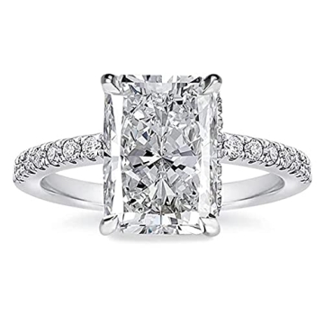 Effinny Radiant Cut Engagement Ring - Luxury Affordable Gemstone