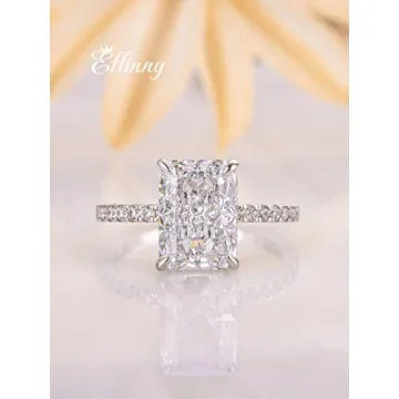 Effinny Radiant Cut Engagement Ring - Luxury Affordable Gemstone