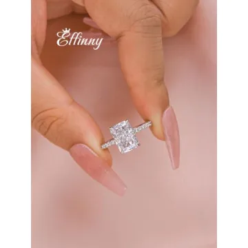 Effinny Radiant Cut Engagement Ring - Luxury Affordable Gemstone