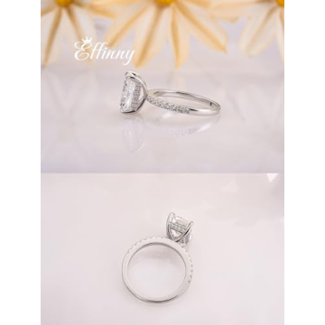 Effinny Radiant Cut Engagement Ring - Luxury Affordable Gemstone