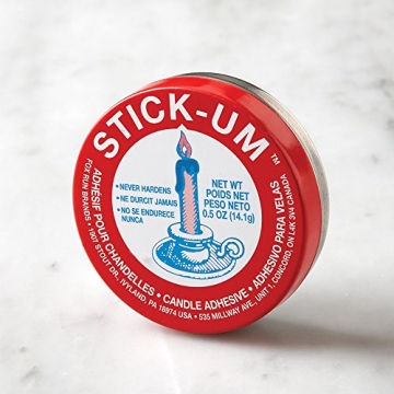 Fox Run Stick-Um Candle Adhesive for Secure Candle Holders