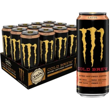 Delicious Monster Energy Java Nitro Cold Brew Latte - 12-Pack of 13.5 oz