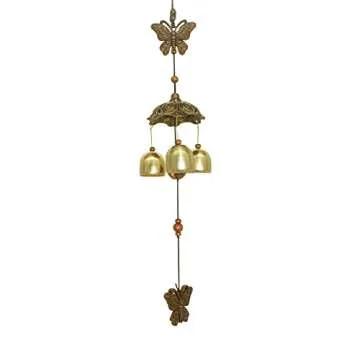 Hooshing Butterfly Wind Chimes Small Metal Garden Bells Spring Wind Chime for Garden Yard Patio Hanging Decoration Gift