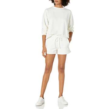The Drop Elaina French Terry Sweatshorts - Soft Comfort