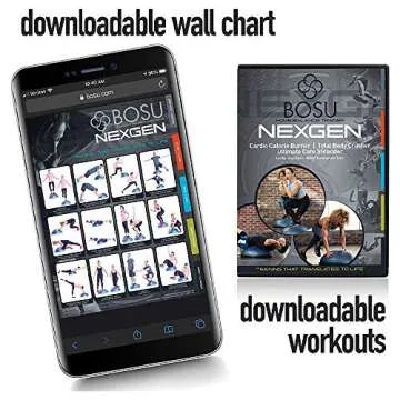 Bosu 65-Centimeter Dynamic Non-Slip Travel-Size Home Gym Workout Balance Ball Pod Trainer for Strength and Flexibility, Lime Green