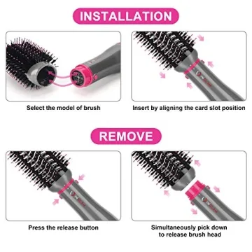 IG INGLAM 4 in 1 Blowout Brush for Effortless Hair Styling