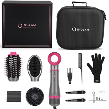 IG INGLAM 4 in 1 Blowout Brush for Effortless Hair Styling