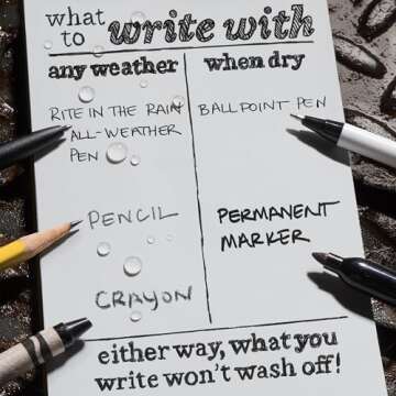 Weatherproof Notebook - Rite in the Rain, 4" x 6", 3 Pack