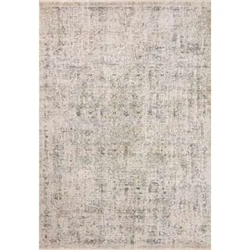 Loloi Amber Lewis Alie Collection ALE-02 Sand/Sky 5'-3'' x 7'-9'', .13'' Pile Height, Area Rug