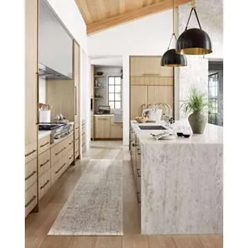 Loloi Amber Lewis Alie Collection ALE-02 Sand/Sky 5'-3'' x 7'-9'', .13'' Pile Height, Area Rug