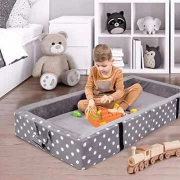 Milliard Portable Toddler Floor Bed for Comfortable Sleep