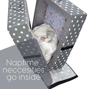 Milliard Toddler Floor Bed with a Fitted Sheet, Washable Toddler Cots for Sleeping, Comfortable and Portable Bed for Kids, Foldable Toddler Bed (Grey)