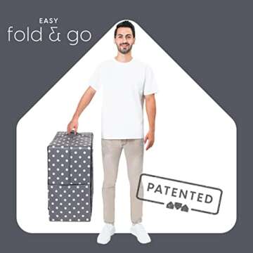 Milliard Toddler Floor Bed with a Fitted Sheet, Washable Toddler Cots for Sleeping, Comfortable and Portable Bed for Kids, Foldable Toddler Bed (Grey)