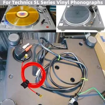 Funayama Phonograph Turntable Ground Wire - 6 Foot OFC Silicone Ground Cord to Stop Hum