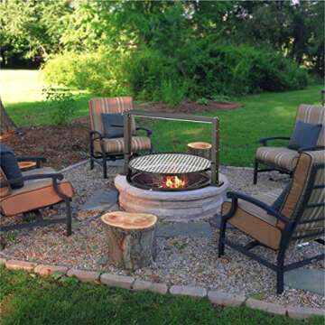 Santa-Maria Grill Rotisserie System - Adjustable Grate for Weber