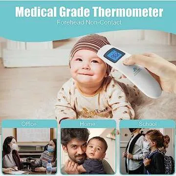 Amplim Touchless Forehead Thermometer for All Ages