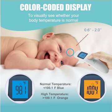 Amplim Touchless Forehead Thermometer for All Ages