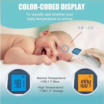 Amplim Touchless Forehead Thermometer for All Ages
