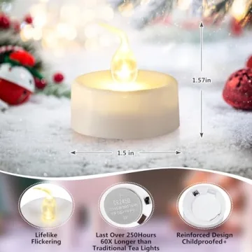 Topstone LED Tealight Candles with Timer & Remote