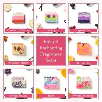 Luxury FinchBerry 8 Bar Soap Set - Vegan Handmade Bars