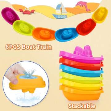Baby Bath Toys for Kids Ages 1-3,13 Pcs Bathtub Toys for Babies 6-12-18 Months, Mold Free Bath Toys ...