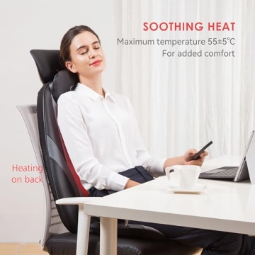 Snailax Shiatsu Massage Cushion with Heat for Relaxation