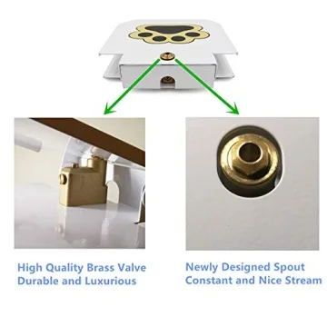 Premium Outdoor Dog Water Fountain with Brass Valve