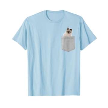 Ragdoll Cat In Your Pocket T-Shirt - Fashionable Cat Lover Gift