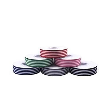 Stripe Grosgrain Ribbon 1 Inch for Gift Wrapping Crafts