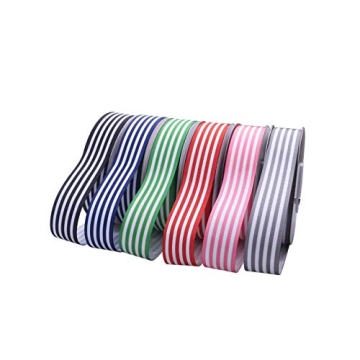 Stripe Grosgrain Ribbon 1 Inch for Gift Wrapping Crafts