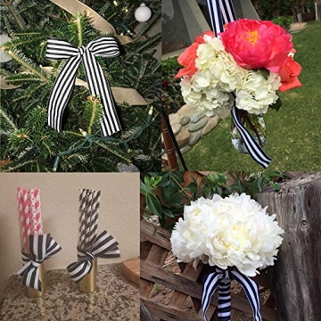 Stripe Grosgrain Ribbon 1 Inch for Gift Wrapping Crafts