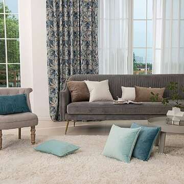 JUSPURBET Stone Decorative Lumbar Velvet Throw Pillow Covers 12x20 inch Set of 2,Broadside Soft Cushion Case with Invisible Zipper for Sofa Couch Bed