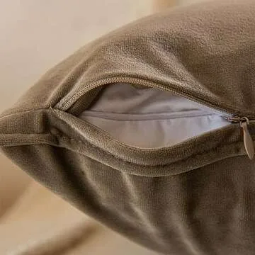 JUSPURBET Stone Decorative Lumbar Velvet Throw Pillow Covers 12x20 inch Set of 2,Broadside Soft Cushion Case with Invisible Zipper for Sofa Couch Bed