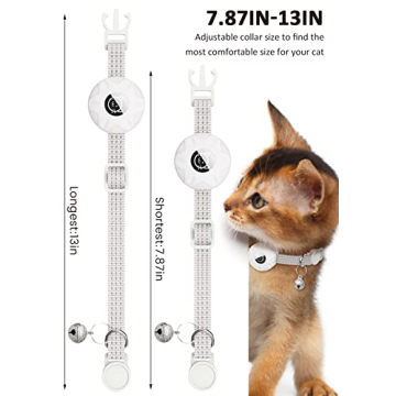 AirTag Cat Collar | Reflective Breakaway GPS Tracking
