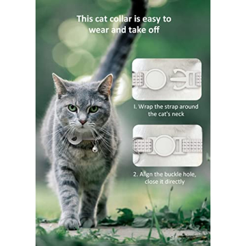AirTag Cat Collar | Reflective Breakaway GPS Tracking