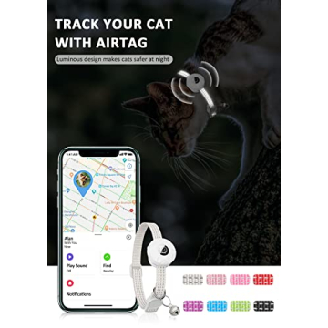 AirTag Cat Collar | Reflective Breakaway GPS Tracking