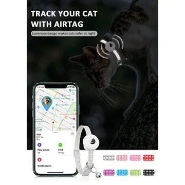 AirTag Cat Collar | Reflective Breakaway GPS Tracking