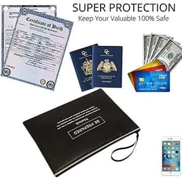 Fireproof Money Bag | Secure and Waterproof Cash Storage