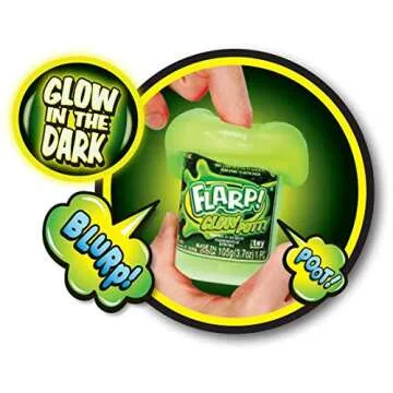 JA-RU Mega Flarp Glow in The Dark Noise Putty 1 LB Pound New (1 Unit Assorted) Scented Glow Party Favors Goodie Slime for Kids and Adults | Item #344-1A
