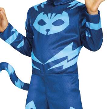 Disguise Catboy Classic Toddler PJ Masks Costume, Medium/3T-4T, Blue